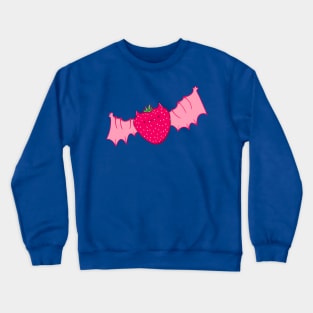 Kawaii Strawberry Vampire Bat Crewneck Sweatshirt